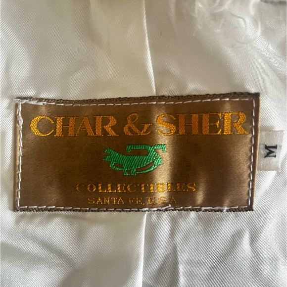 Vintage Char and Sher Designs Suede, Mixed Leather, and Mongolian Lamb Fur Vest - Picture 2 of 8